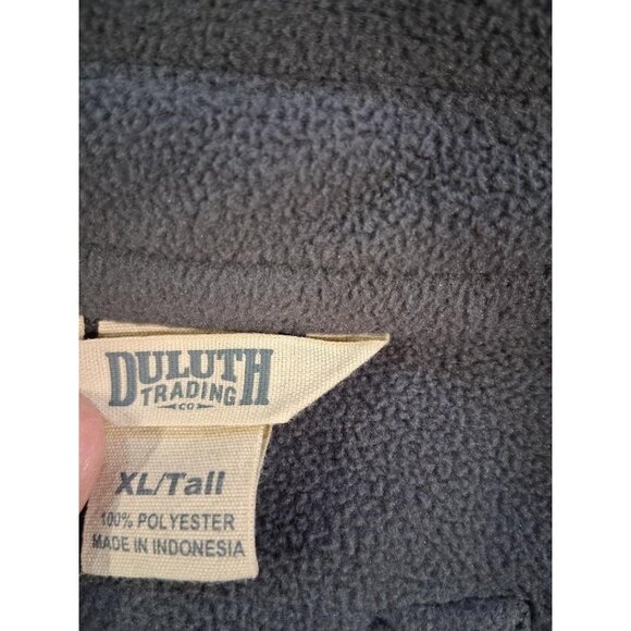 Duluth Trading Co. XL/Tall Mens Gray Fleece Snap-Front Shirt Jacket - Picture 3 of 9